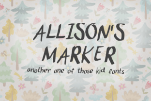 Allison s Marker: A Versatile Sans Serif Font for Playful Branding Projects