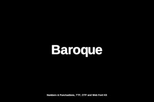 Baroque: A Modern Sans Serif Font for Web Design Projects