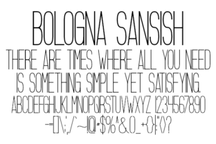 Bologna Sansish: A Clean Sans Serif Font for Handmade Business Branding