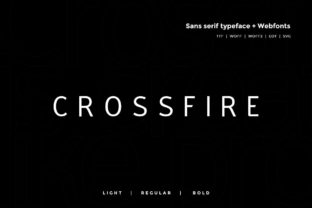 Crossfire: A Modern Sans Serif Font for Handmade Designers and Makers