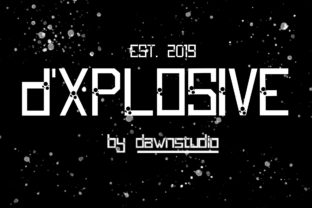 D XPLOSIVE: A Bold Sans Serif Font for High-Impact Campaign Design