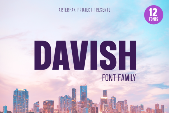 Davish Family: A Minimalist Sans Serif Font for Handmade Labels and Printables