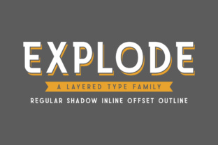 Explode Family: A Playful Sans Serif Font for Editorial Design Projects