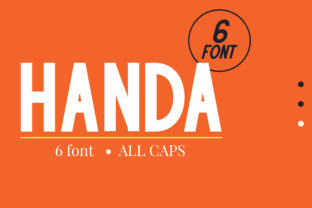 Handa Family: A Bold Sans Serif Font for Handmade Product Designers