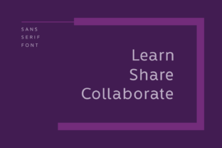 Learn Share Collaborate Family: Clean Sans Serif Font for Modern Design