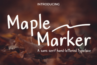 Maple Marker: A Handwriting Sans Serif Font for Clean Digital Branding