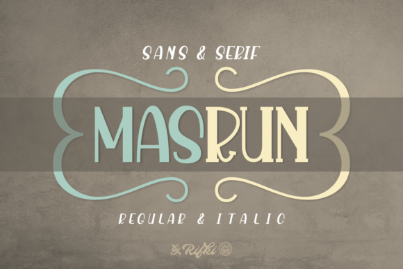Masrun: A Playful Sans Serif Font for Crafters and Makers