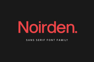 Noirden Family: A Bold Sans Serif Font for Editorial Design and Branding