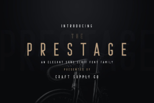 Prestage Sans Serif Font: Bold Typography for Editorial Design