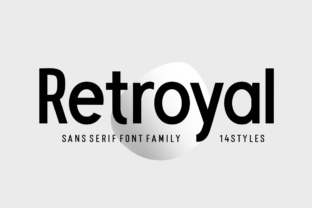 Retroyal Family: A Minimalist Sans Serif Font for Campaign Visuals