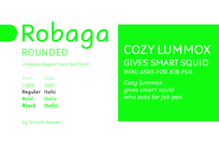 Robaga Rounded Regular: A Fresh Sans Serif for Modern Editorial Design