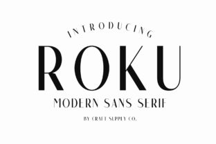 Roku Family Font: Modern Serif Style for Crafters & Makers