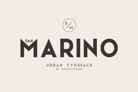 San Marino Family: A Modern Sans Serif Font for Crafters and Product Designers