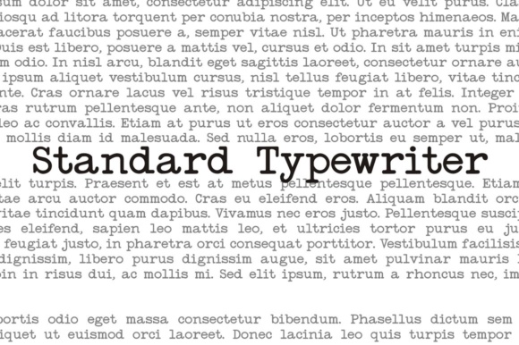 Standard Typewriter: A Serif Font That Brings Typewriter Charm to Modern Editorial Design