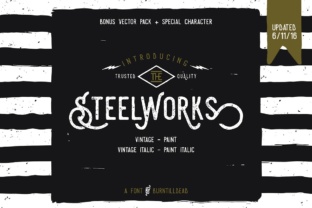 Steelworks Font: A Bold, Handcrafted Sans Serif for Stylish Design
