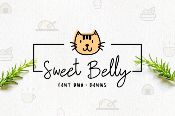 Sweet Belly Duo: A Cute Sans Serif Font for Editorial Design and Branding