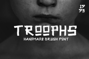 Troophs: A Handwritten Script Font for Modern Editorial Design