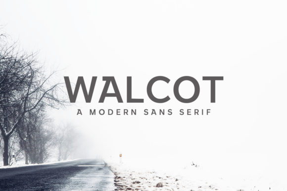 Walcot Family: A Modern Sans Serif Font for Handmade Labels, Invitations & Packaging